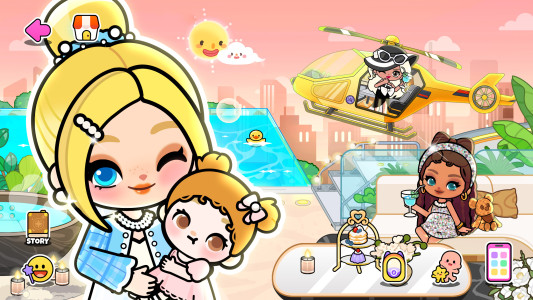 اسکرین شات 1 بازی Aha World: Doll Dress-Up Game