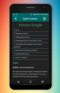 اسکرین شات 4 برنامه English Grammar In Use