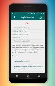 اسکرین شات 5 برنامه English Grammar In Use