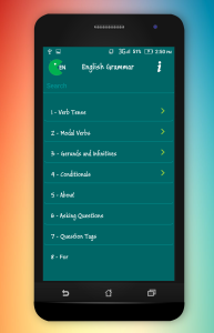 اسکرین شات 1 برنامه English Grammar In Use