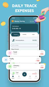 اسکرین شات 3 برنامه Saving Money - Budget Expense