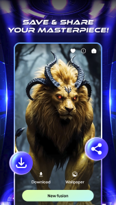 اسکرین شات 5 برنامه AI Fusion: AI Merge Animals