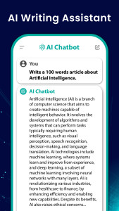 اسکرین شات 4 برنامه AI Chat App - AI Chatbot