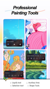 اسکرین شات 5 برنامه HiPaint: Sketch, Draw & Paint