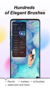 اسکرین شات 1 برنامه HiPaint: Sketch, Draw & Paint