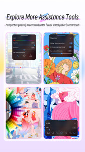 اسکرین شات 5 برنامه HiPaint: Sketch & Draw art