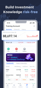 اسکرین شات 1 برنامه Stock simulator: Paper trading
