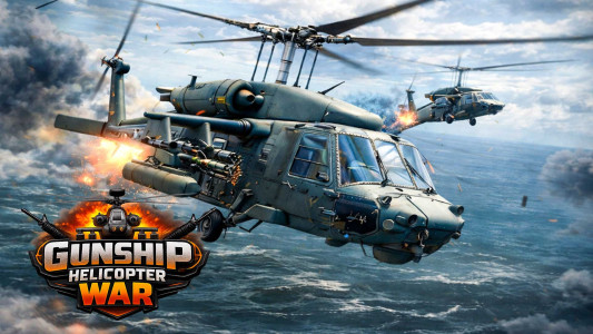 اسکرین شات 3 بازی Gunship Helicopter War game