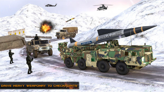 اسکرین شات 4 بازی Army Truck Driving Games 3D
