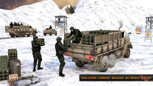 اسکرین شات 3 بازی Army Truck Driving Games 3D