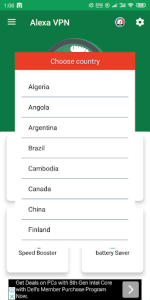 اسکرین شات 6 برنامه Alexa VPN - Free VPN, Battery Saver & Booster