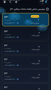 اسکرین شات 3 برنامه هواشناسی پویا