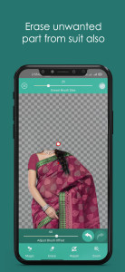اسکرین شات 5 برنامه Women Saree Photo Editor