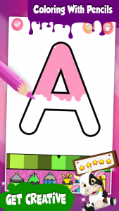 اسکرین شات 2 برنامه Alphabets Coloring book