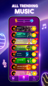 اسکرین شات 4 بازی Tiles Hop Music & Ball Game