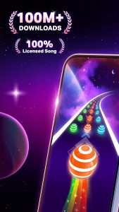 اسکرین شات 1 بازی Dancing Road Color Balls Match