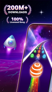 اسکرین شات 1 بازی Dancing Road Color Balls Match