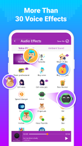 اسکرین شات 2 برنامه Voice Changer - Sound Effects