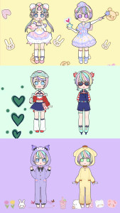 اسکرین شات 4 بازی DIY Anime Doll: Dress Up Game