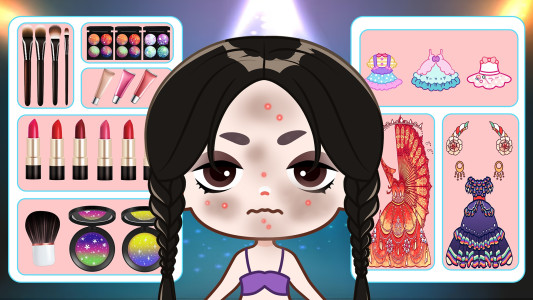 اسکرین شات 1 بازی Chibi Doll Salon: Dressup Game