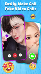 اسکرین شات 4 برنامه Prank Call - Idol Video Call