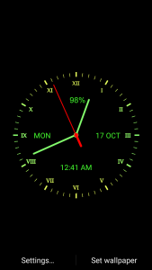 اسکرین شات 3 برنامه Analog Clock Live Wallpaper