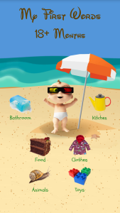 اسکرین شات 1 برنامه Baby Words: Flashcards 1Yr+