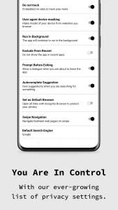 اسکرین شات 8 برنامه Incognito Browser - Go Private