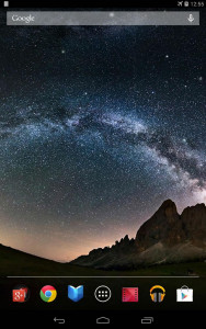 اسکرین شات 3 برنامه Night Sky Live Wallpaper