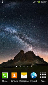 اسکرین شات 2 برنامه Night Sky Live Wallpaper