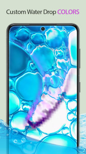 اسکرین شات 2 برنامه Water Drop Live Wallpaper
