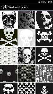 اسکرین شات 2 برنامه Skull Wallpapers