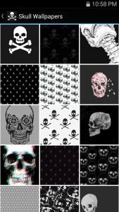 اسکرین شات 1 برنامه Skull Wallpapers