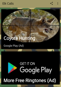 اسکرین شات 3 برنامه Elk Hunting Calls