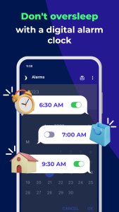 اسکرین شات 4 برنامه Digital Alarm Clock