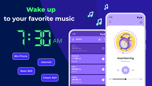 اسکرین شات 1 برنامه Digital Alarm Clock