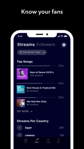اسکرین شات 3 برنامه Anghami for Artists