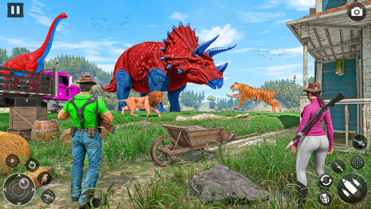 اسکرین شات 2 بازی Angry Dinosaur City Attack