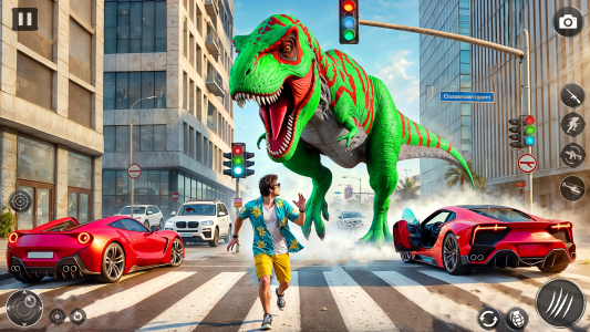اسکرین شات 7 بازی Angry Dinosaur City Attack