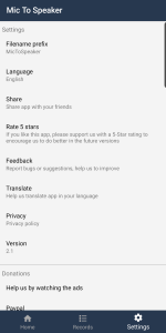 اسکرین شات 5 برنامه Mic To Speaker