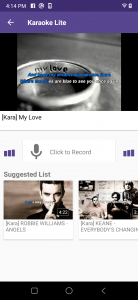 اسکرین شات 3 برنامه Karaoke Lite: Sing & Record