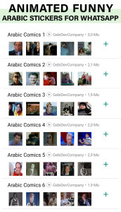 اسکرین شات 1 برنامه Animated funny Arabic stickers