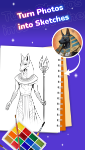 اسکرین شات 4 برنامه Draw Anime: Sketchbook App
