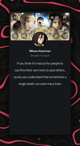 اسکرین شات 5 برنامه Anime Quotes