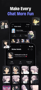 اسکرین شات 6 برنامه +999K Anime Stickers WASticker