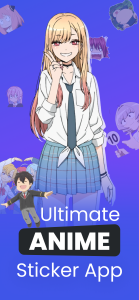 اسکرین شات 1 برنامه +999K Anime Stickers WASticker