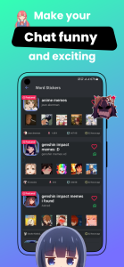 اسکرین شات 5 برنامه +999K Anime Stickers WASticker