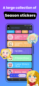 اسکرین شات 3 برنامه +999K Anime Stickers WASticker
