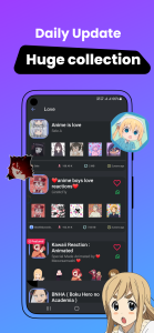 اسکرین شات 6 برنامه +999K Anime Stickers WASticker
