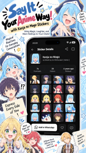 اسکرین شات 4 برنامه +999K Anime Stickers WASticker